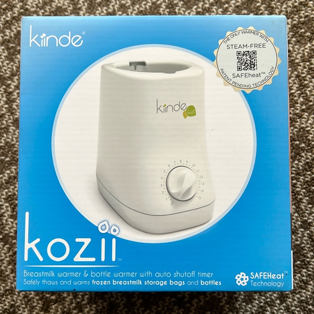 BRAND NEW IN BOX Kiinde Kozii bottle & breast milk warmer w/ auto shutoff timer